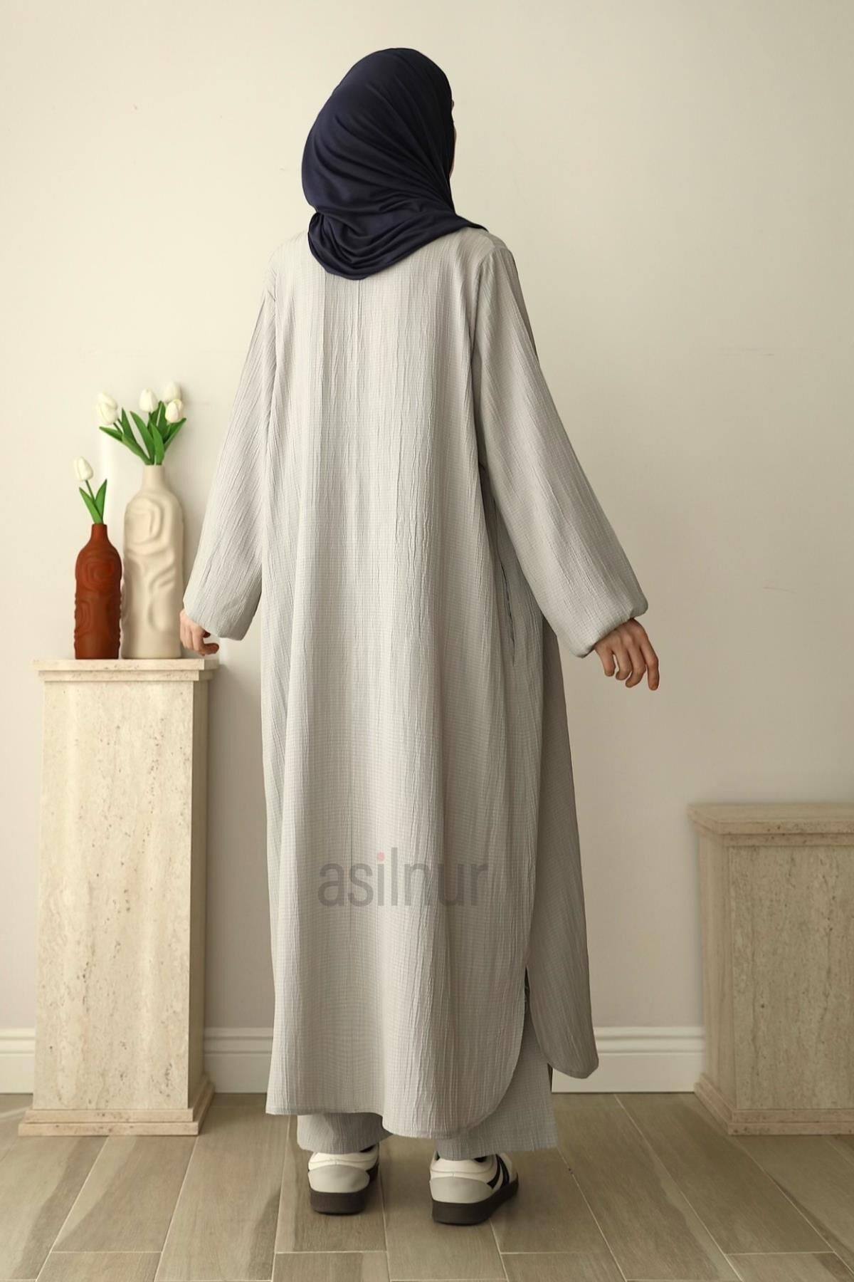 Ravza Umre Takımı Açık Gri - 3