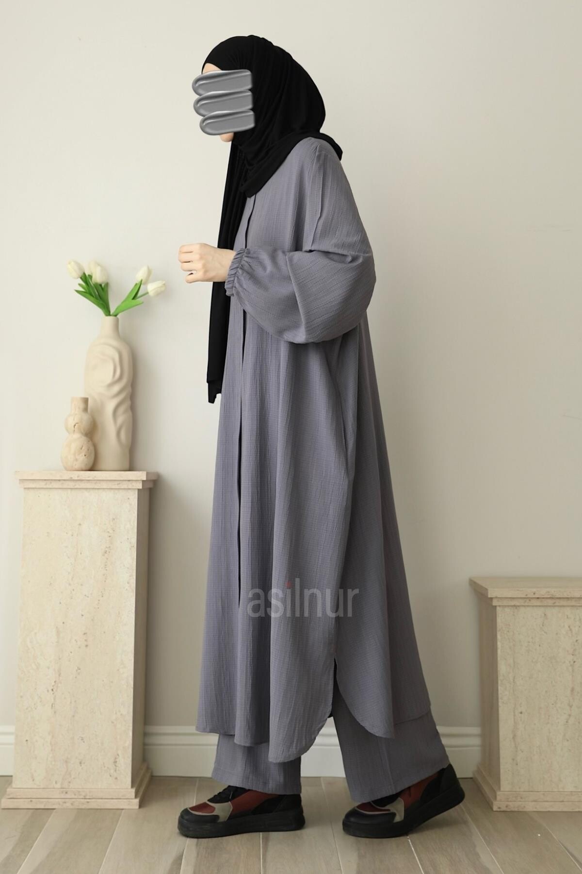 Ravza Umre Takımı Gri - 5