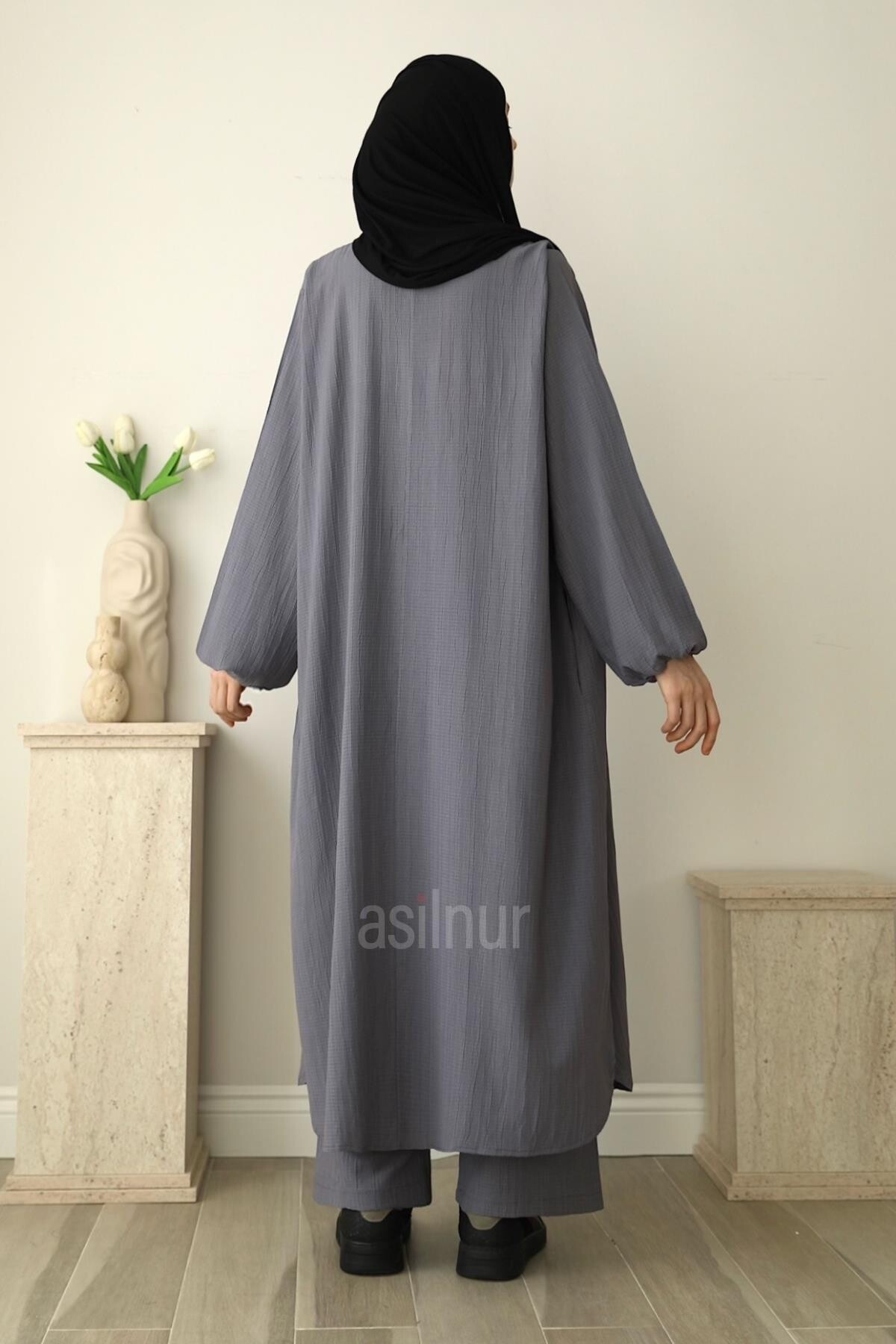 Ravza Umre Takımı Gri - 6