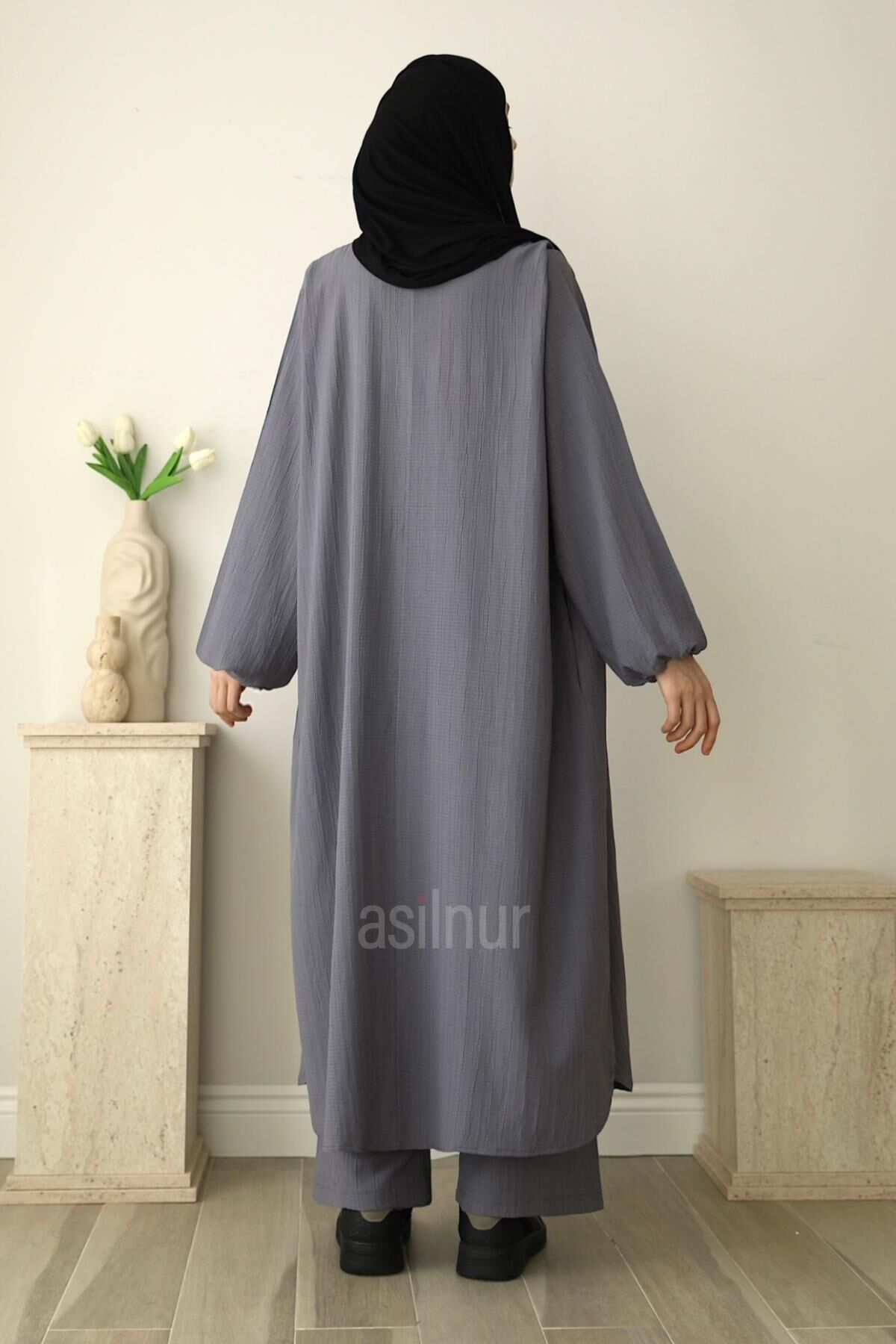 Ravza Umre Takımı Gri - 6