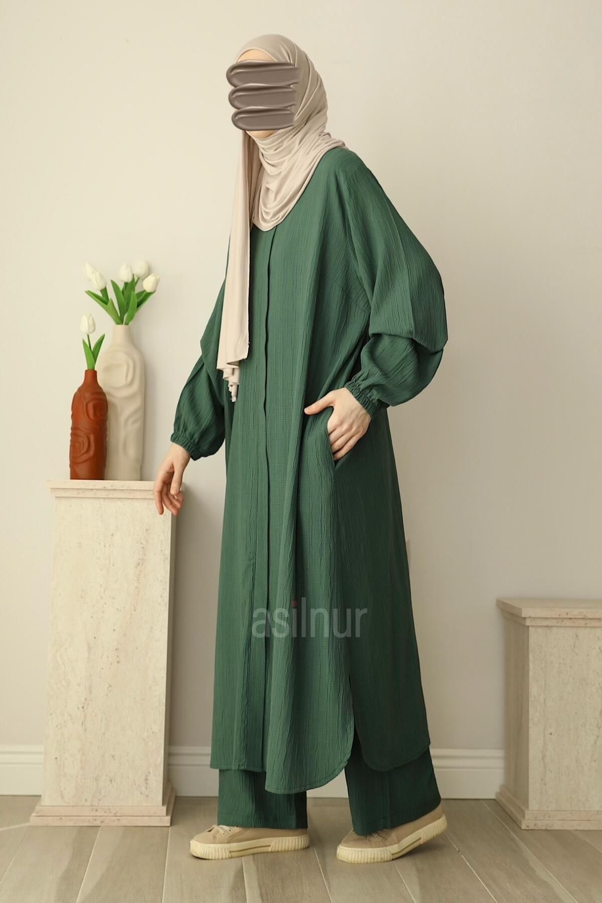 Ravza Umre Takımı Koyu Yeşil - 6