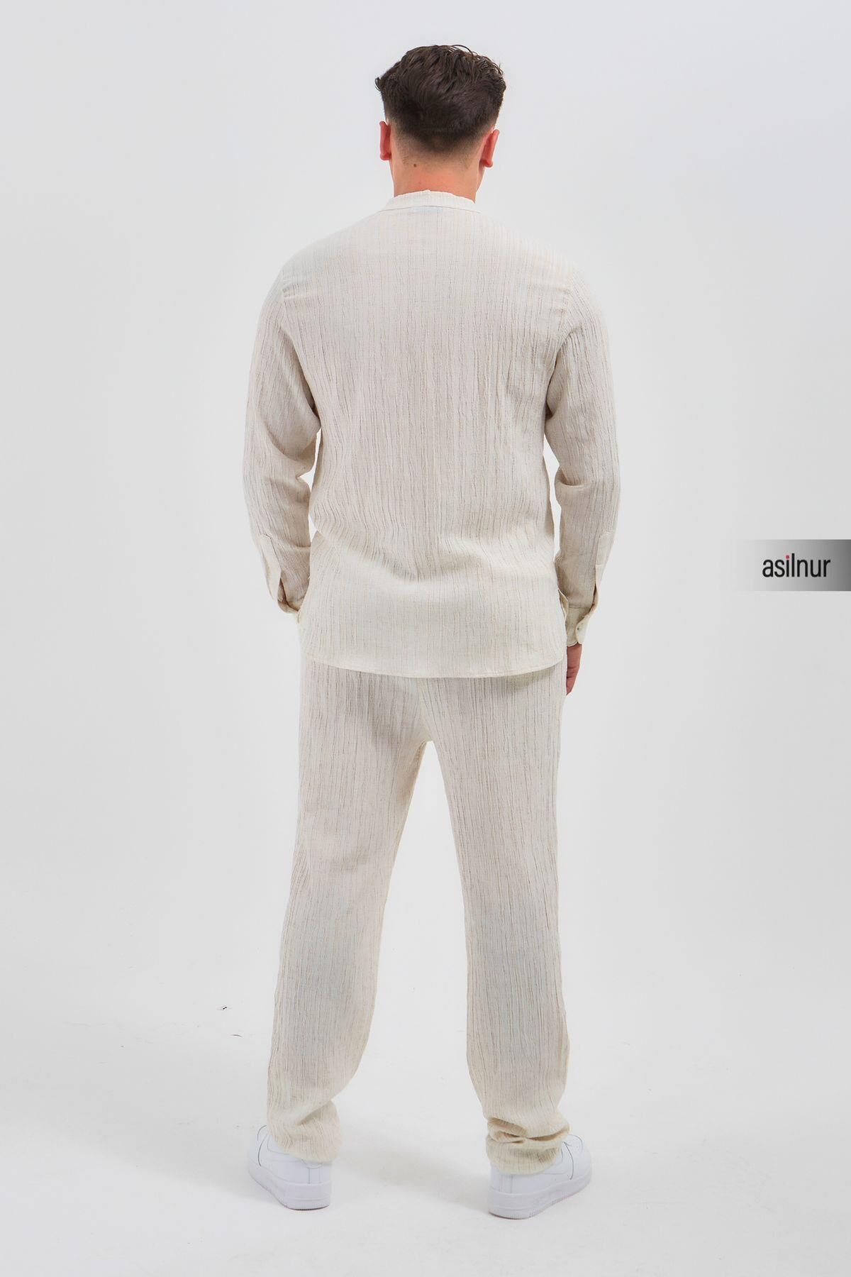 Sefa Erkek Hac ve Umre Kıyafeti İkili Takım Beyaz - 4