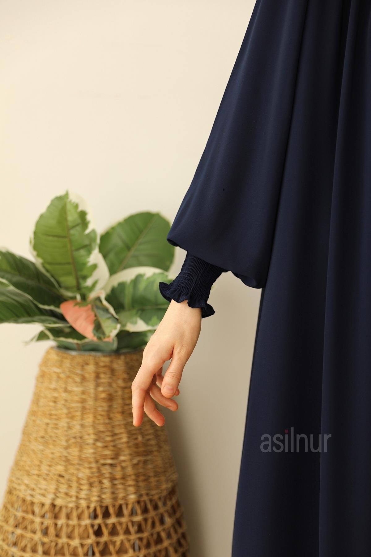 Sema Elbise Şal Hediyeli Takım Lacivert - 6