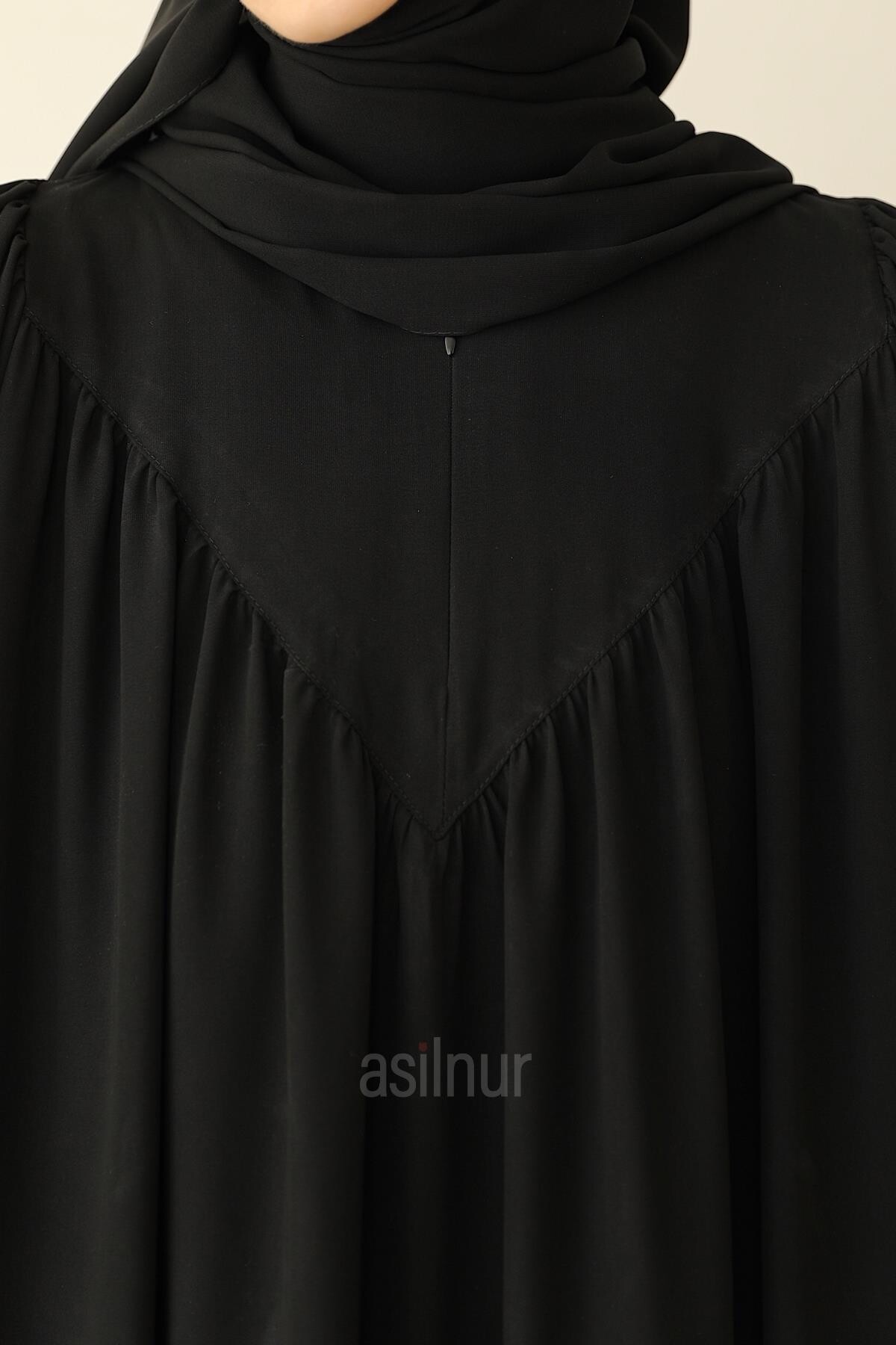 Sema Elbise Şal Hediyeli Takım Siyah - 5