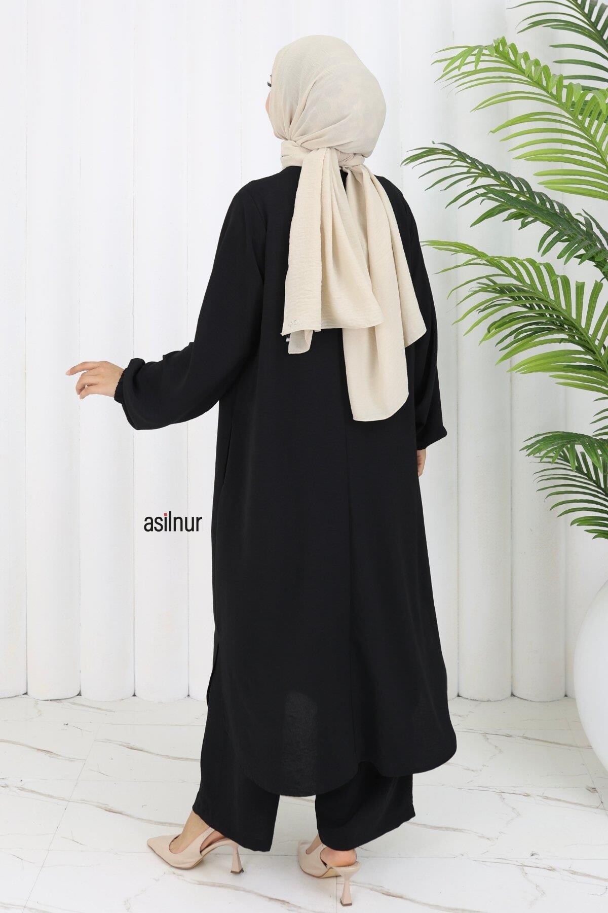 Sena Ayrobin Fermuarlı İkili Takım Siyah - 4