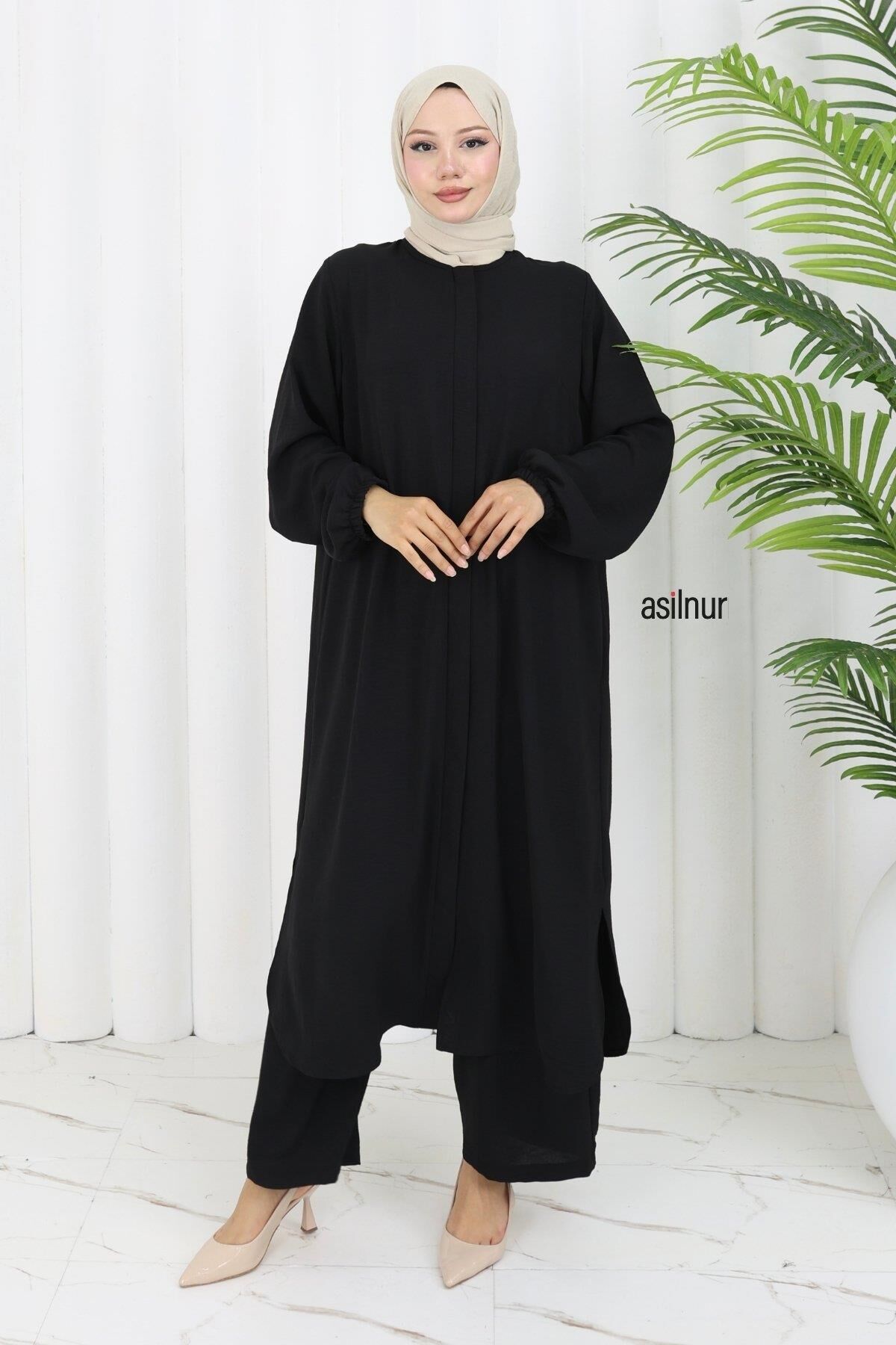 Sena Ayrobin Fermuarlı İkili Takım Siyah - 5