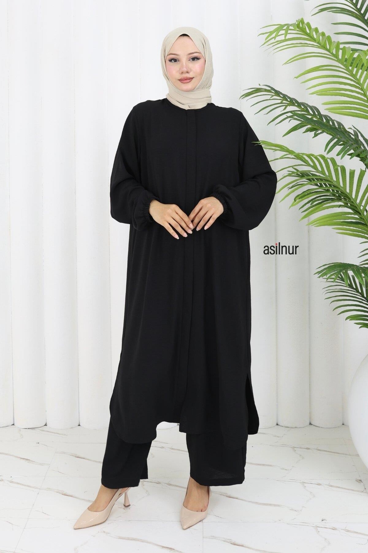 Sena Ayrobin Fermuarlı İkili Takım Siyah - 5