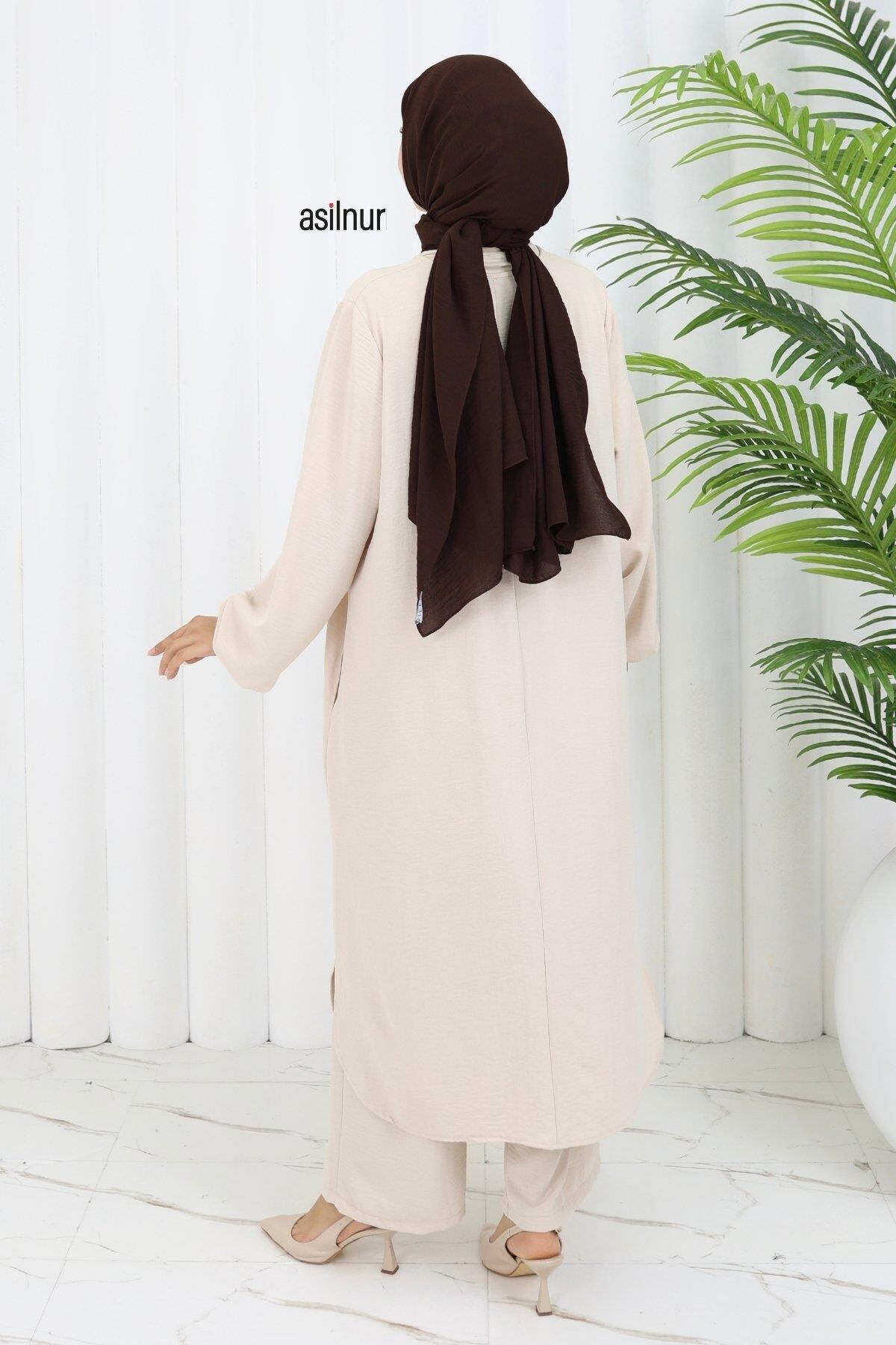 Sena Ayrobin Fermuarlı İkili Takım Bej - 5