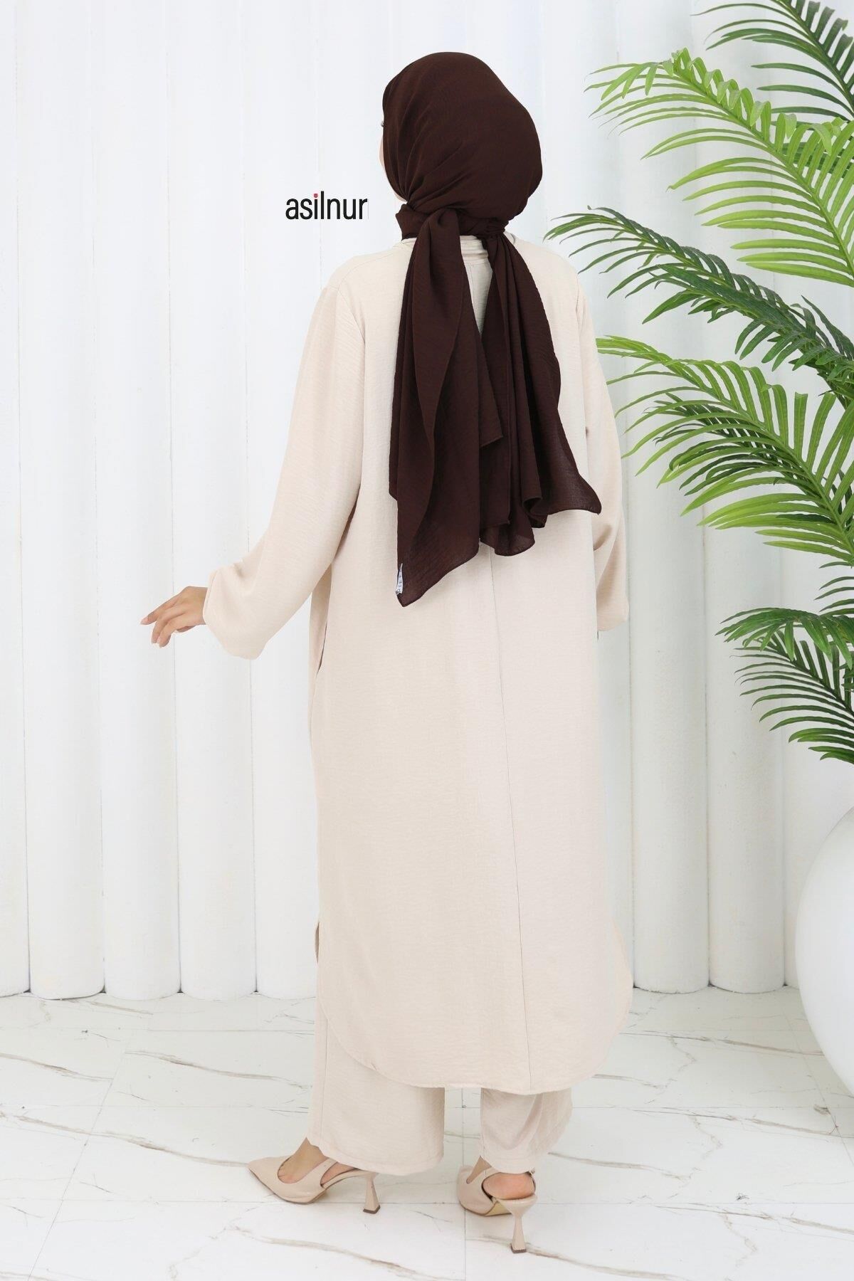 Sena Ayrobin Fermuarlı İkili Takım Bej - 5