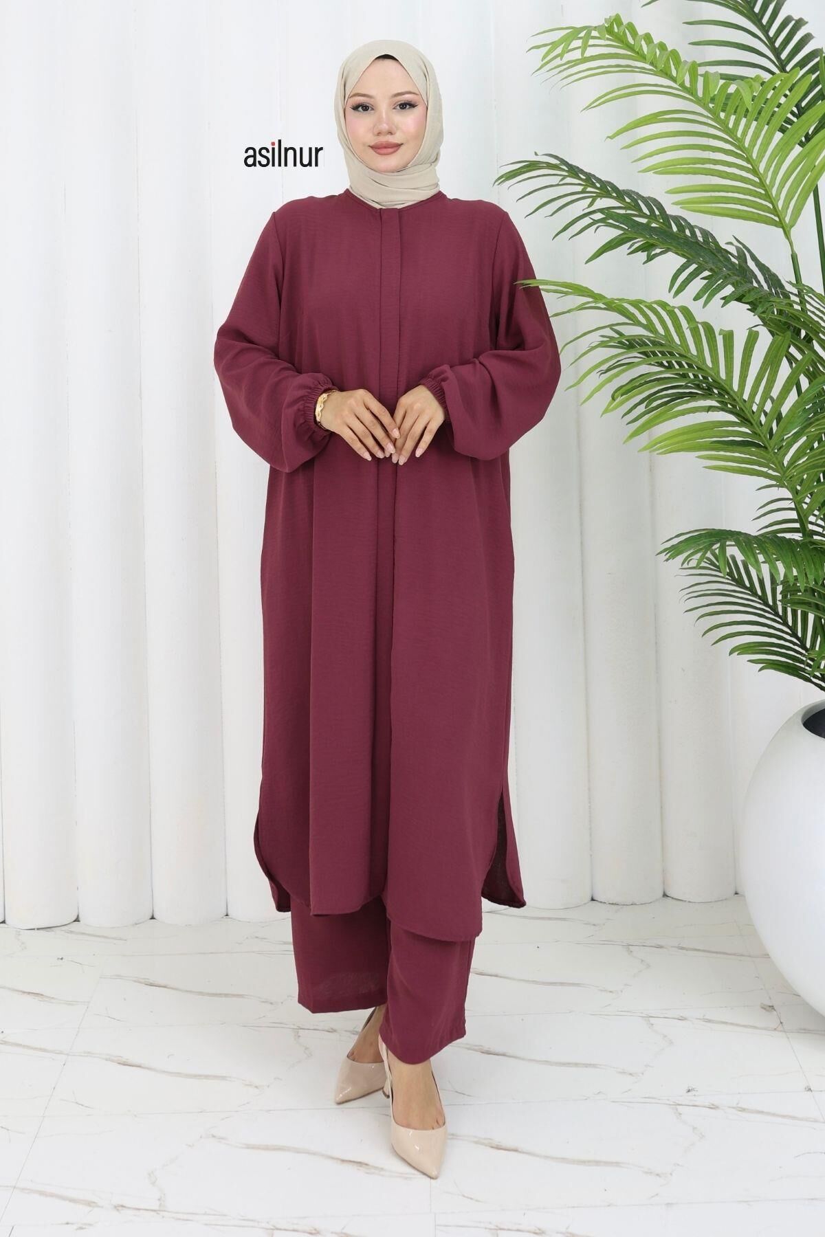 Sena Ayrobin Fermuarlı İkili Takım Bordo - 5