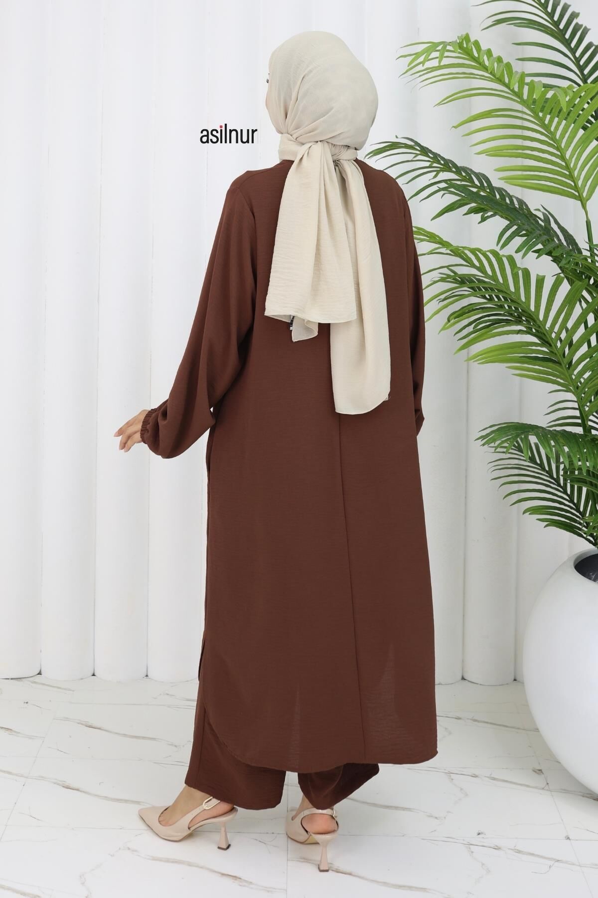 Sena Ayrobin Fermuarlı İkili Takım Kahverengi - 4