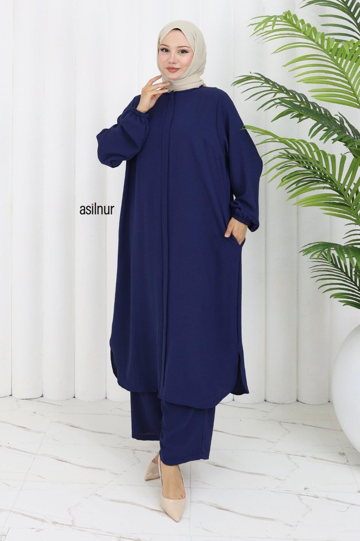 Sena Ayrobin Fermuarlı İkili Takım Lacivert - ASİLNUR