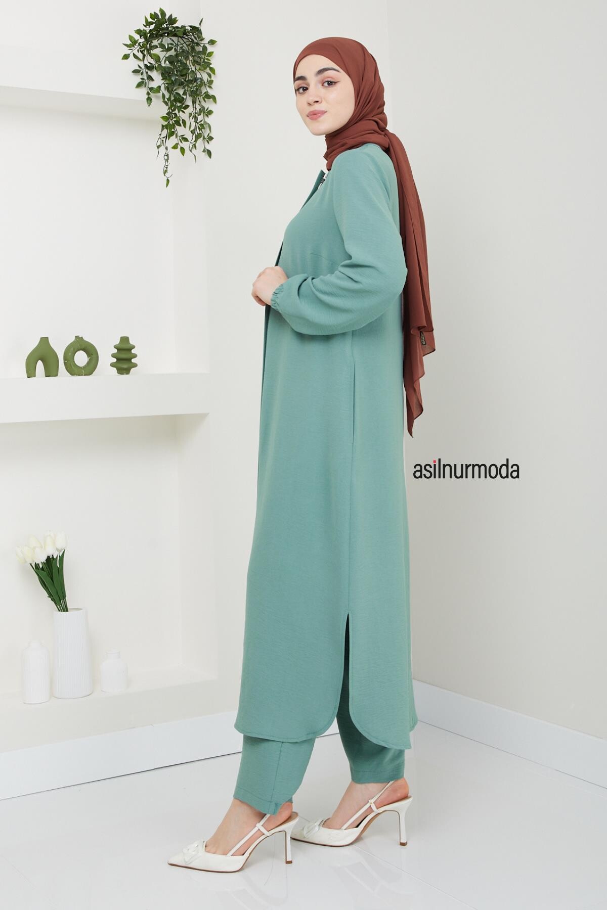 Sena Ayrobin Fermuarlı İkili Takım Mint Yeşil - 3