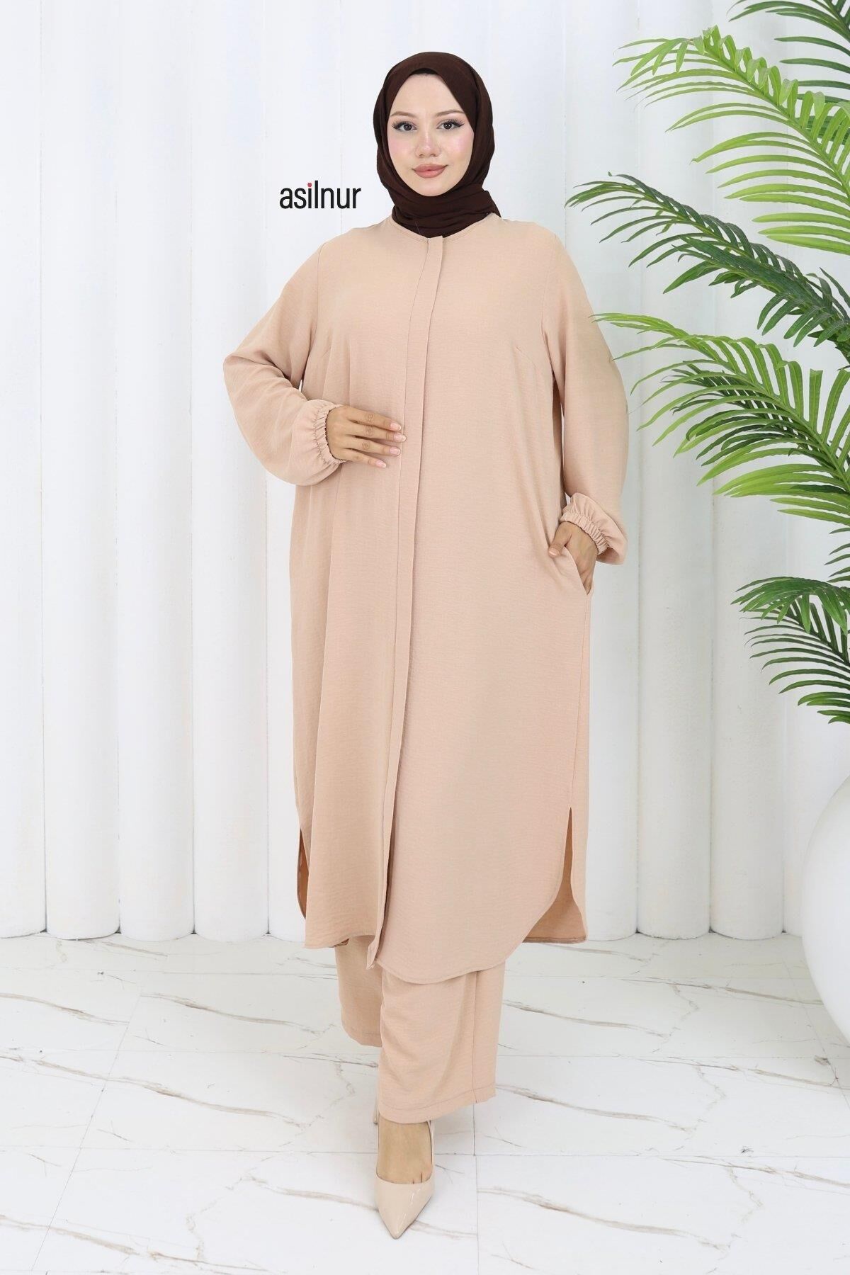 Sena Ayrobin Fermuarlı İkili Takım Vizon - 1