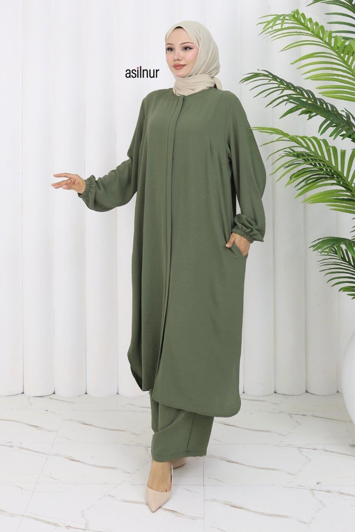 Sena Ayrobin Fermuarlı İkili Takım Yeşil - 1