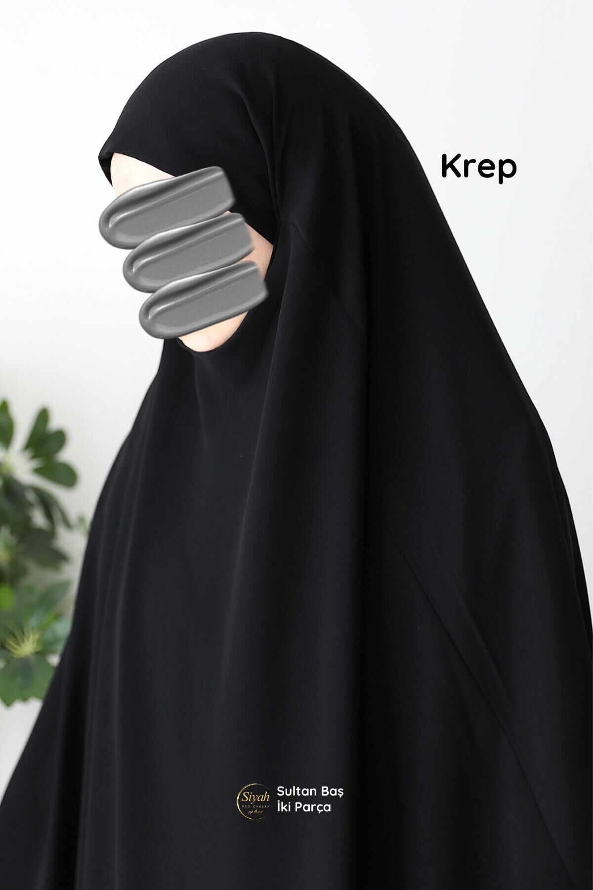 Sultan Baş İki Parça Sandy Kol Krep Çarşaf - 5