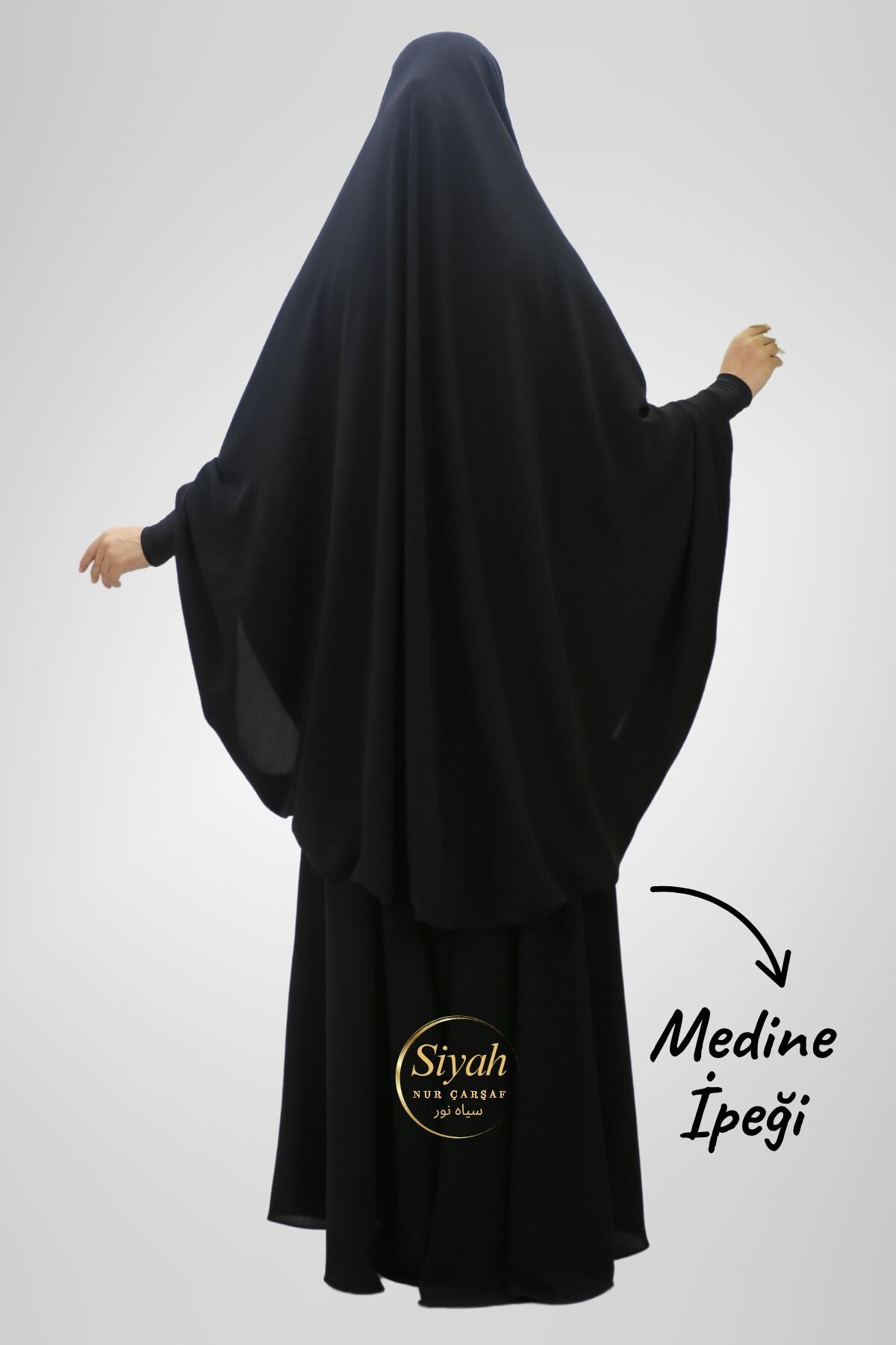 Sultan Baş İki Parça Sandy Kol Medine İpeği Çarşaf - 3