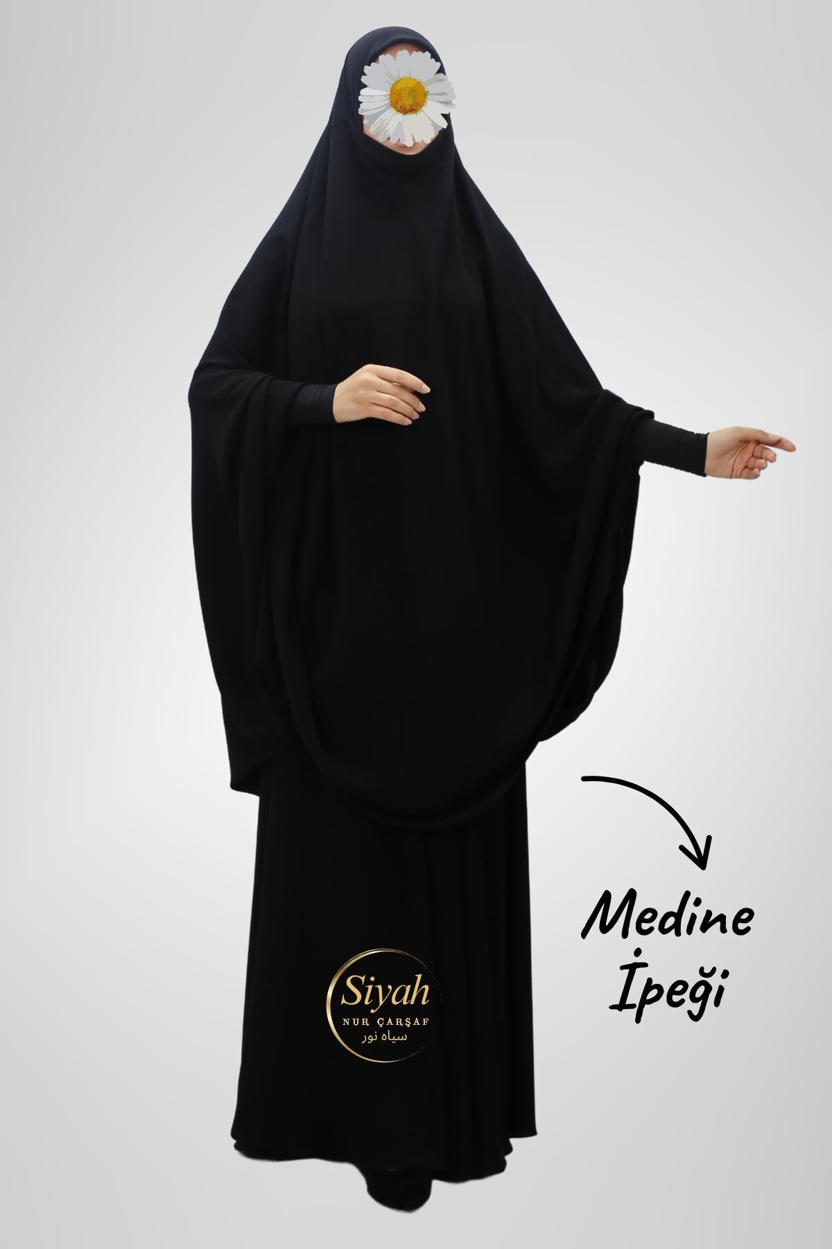 Sultan Baş İki Parça Sandy Kol Medine İpeği Çarşaf - 4