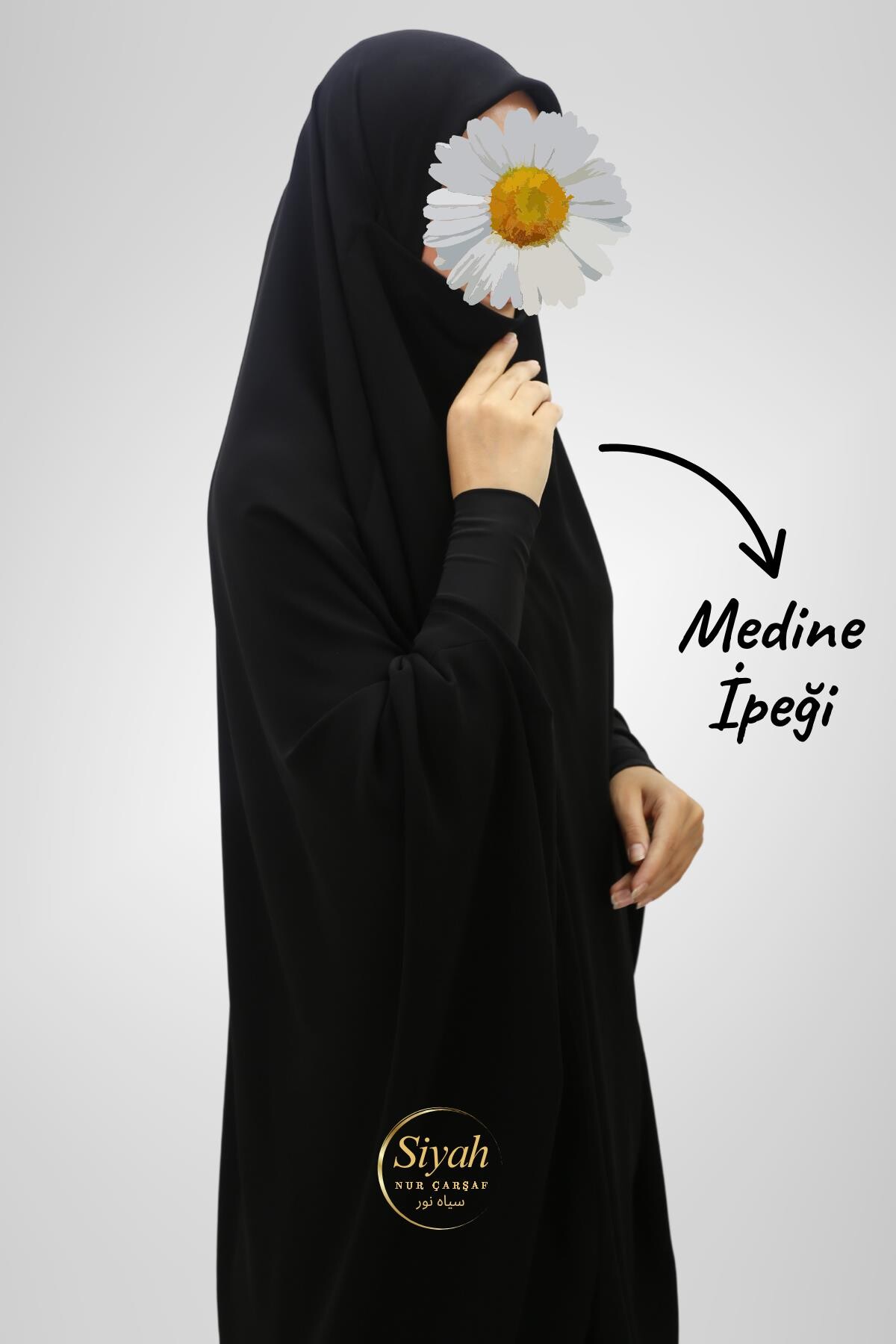 Sultan Baş İki Parça Sandy Kol Medine İpeği Çarşaf - 2