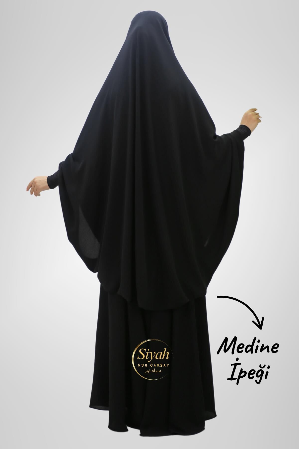 Sultan Baş İki Parça Sandy Kol Medine İpeği Çarşaf - 3