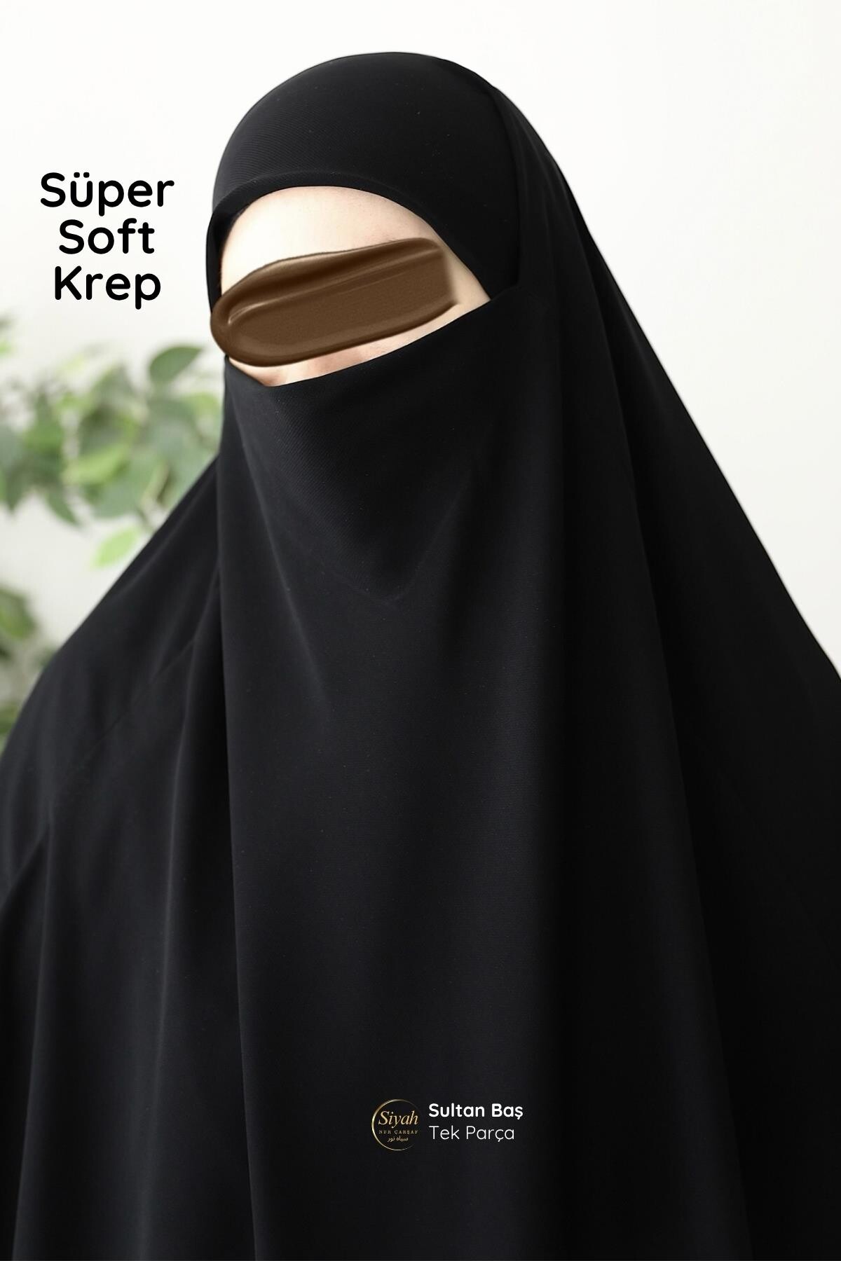 Sultan Baş Tek Parça Sandy Kol Süper Soft Krep Çarşaf - 5