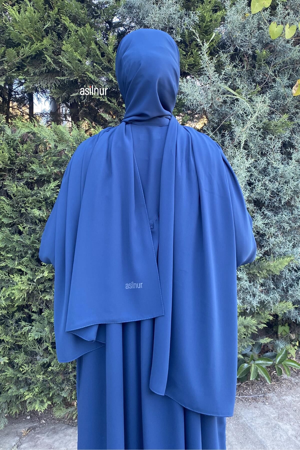 Vera Büyük Boy Şal 70x220 Petrol Mavisi - 3