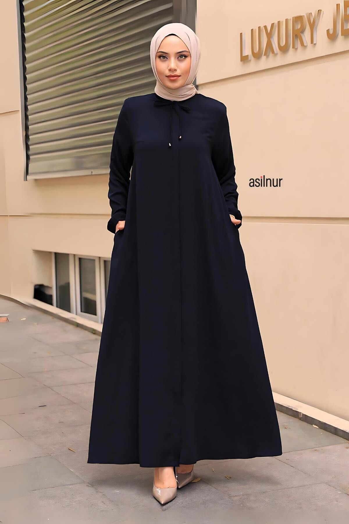 Aslı Mevlana Ferace Lacivert - ASİLNUR